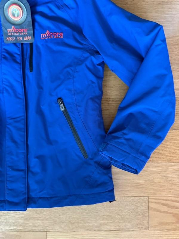 My Core Heated Battery Full Zip Fleece Lined Jacket Women’s Size M NWT Blue