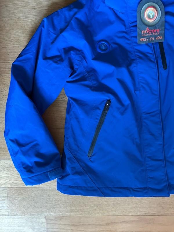 My Core Heated Battery Full Zip Fleece Lined Jacket Women’s Size M NWT Blue