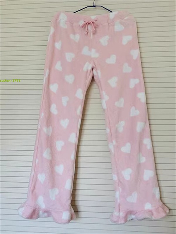 My MELODY Plush Sleepwear Winter Homewear Hooded Suit Coral Velvet Coat Pants
