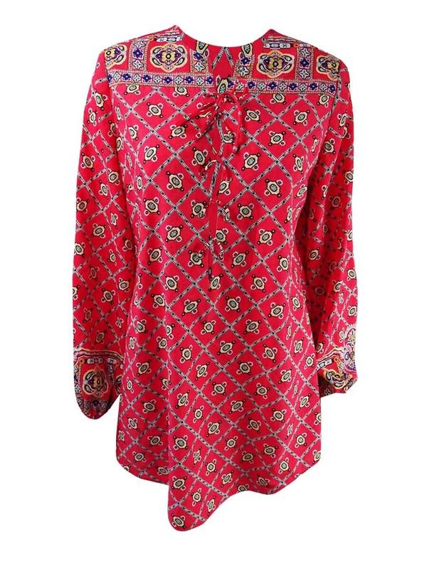 Nanette Lepore Women's Pretty Tough Cover-Up Tunic (Ruby XS)