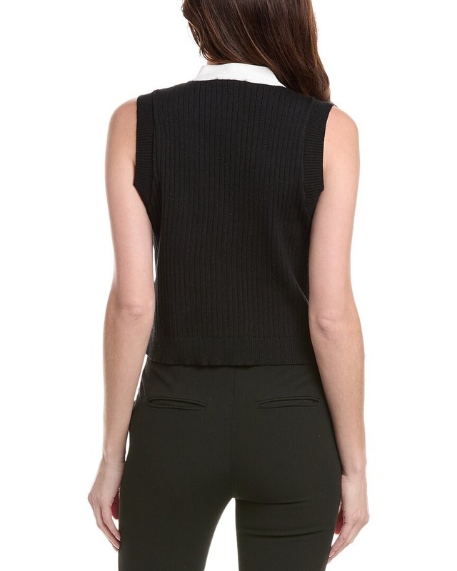 Nanette Nanette Lepore Ribbed Vest Women's