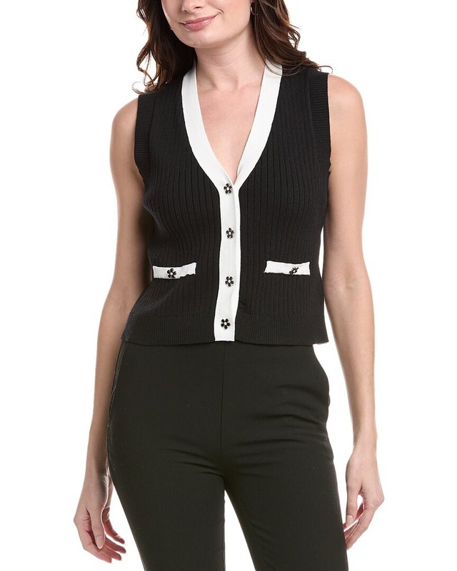 Nanette Nanette Lepore Ribbed Vest Women's