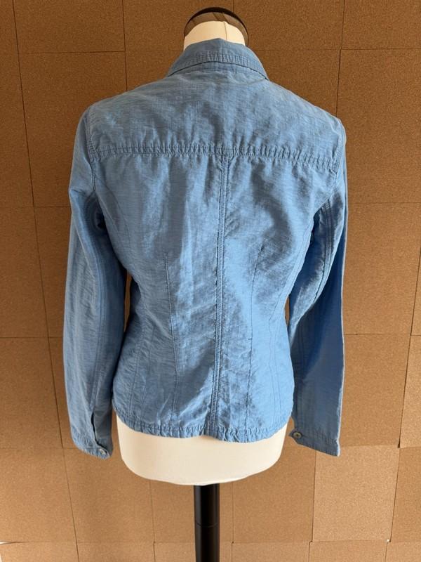 Napapijri Jacket Size 10 Medium Blue Cotton Y2K Chore Cotton Vintage Lightweight
