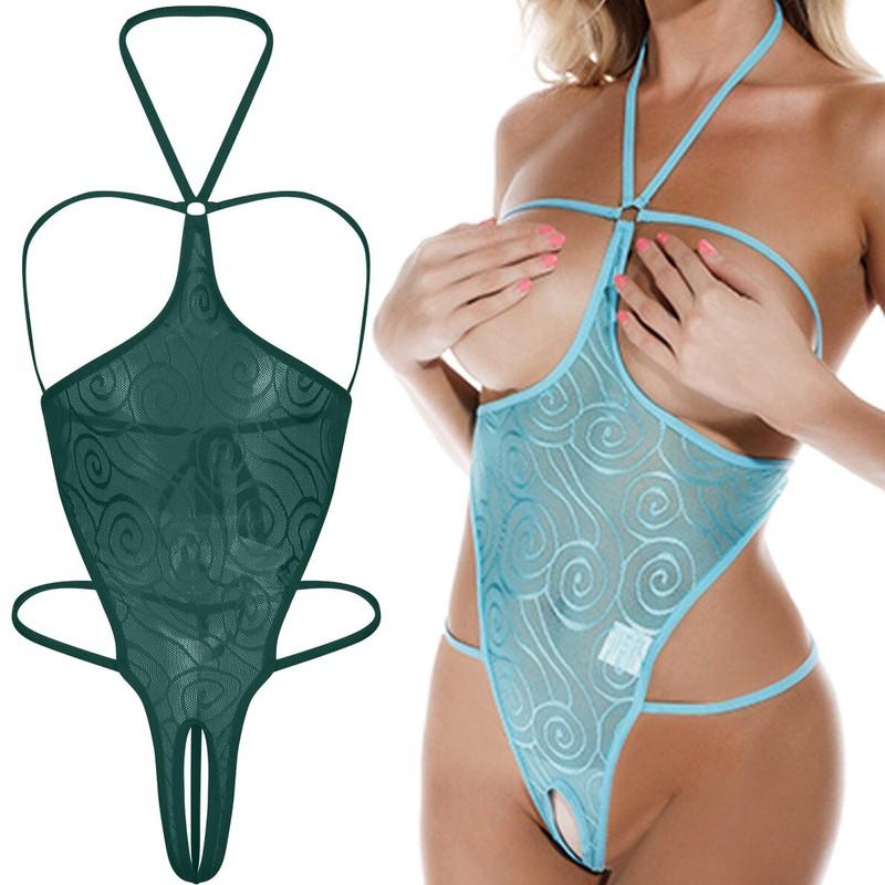 Naughty Outfits Exotic Nightwear Nightgowns Chemise Halter Harness Teddy Nightie