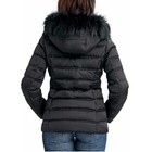 Nautica Women's Mid-Weight Full Zip Puffer Jacket With Faux Fur Hood In 3 Colors