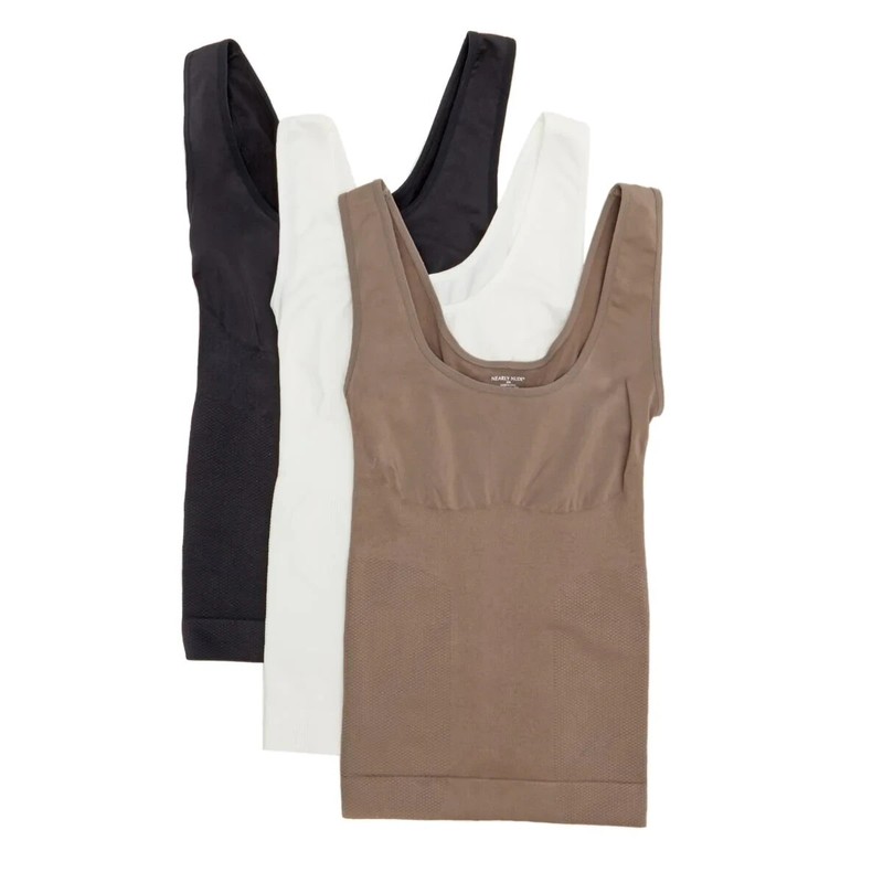 Nearly Nude 3-Pack Seamless Shaping Tank 584-826 Size XL/1X
