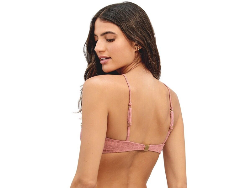 NEW $138 VIX FLORA NICOLE FIRENZE DUCHESE BIKINI TOP ROSE SZ M