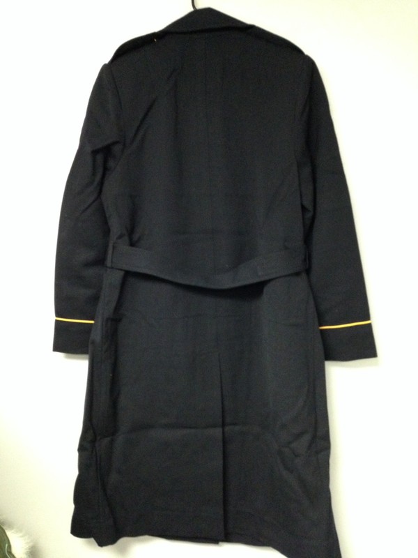 NEW 18L WOMEN'S US ARMY MDW WOOL OVERCOAT TRENCH PEA COAT DARK ASU DRESS BLUE