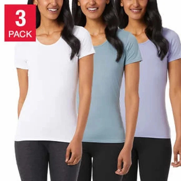 New 32 Degrees Womens Cool Tee 3 Pack