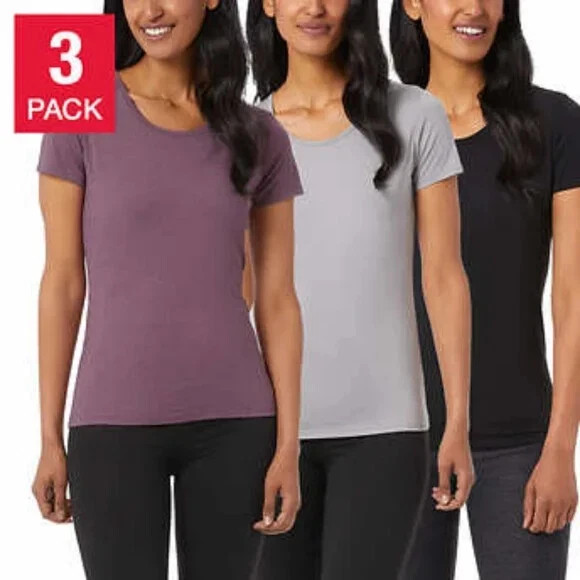 New 32 Degrees Womens Cool Tee 3 Pack