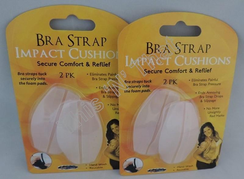 NEW 4 Silicone Non Slip Shoulder Pads Bra Strap Cushion Pain Relief Comfort Lady