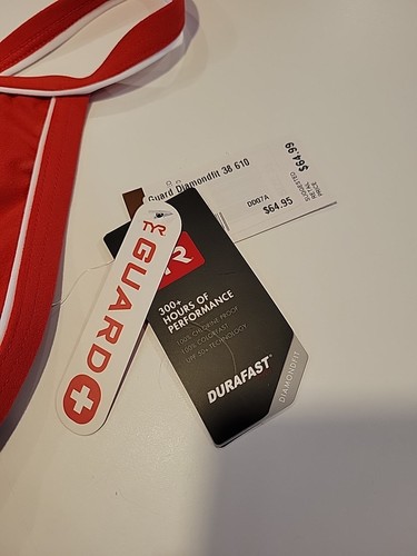 New $65 TYR Guard Diamond Fit One Piece Swimsuit NWT Red SZ 38