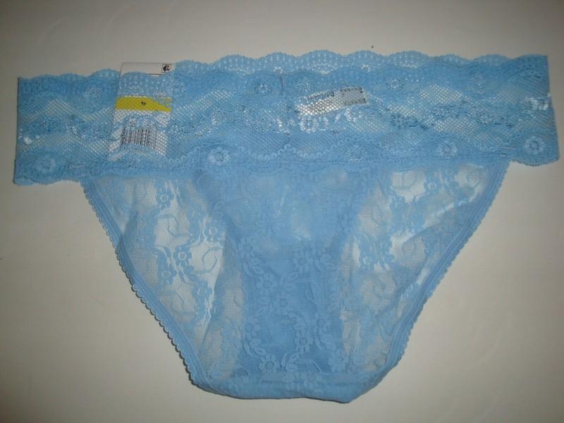 New B.tempt'd By Wacoal Lace Kiss Bikini Panty 978182 Blue Size M