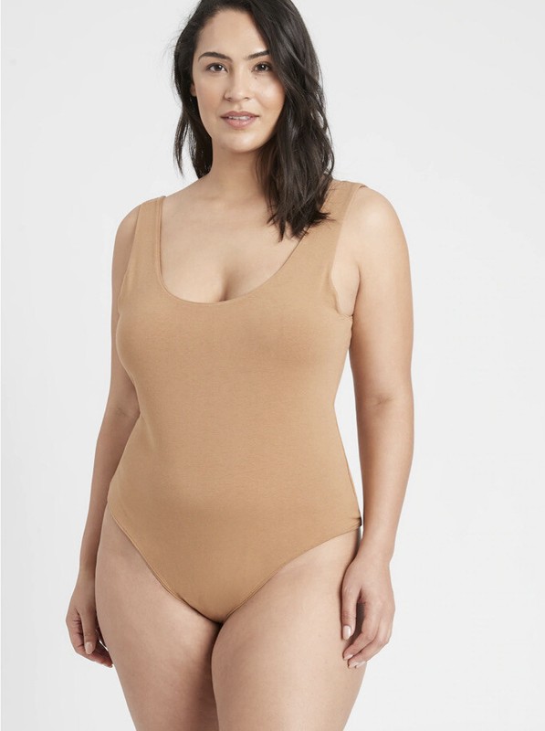 New Banana Republic Scoop-Neck Thong Bodysuit Hue 150 NIP M