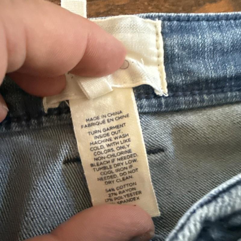 New Caslon Women's Blue Flare Jeans Size 10 Stretch Denim
