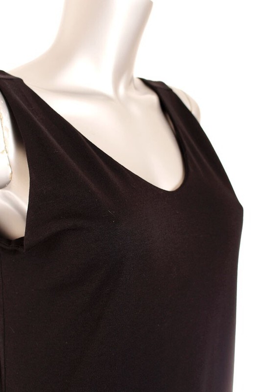 NEW Eileen Fisher Organic Cotton Interlock Sleeveless Jumpsuit Black