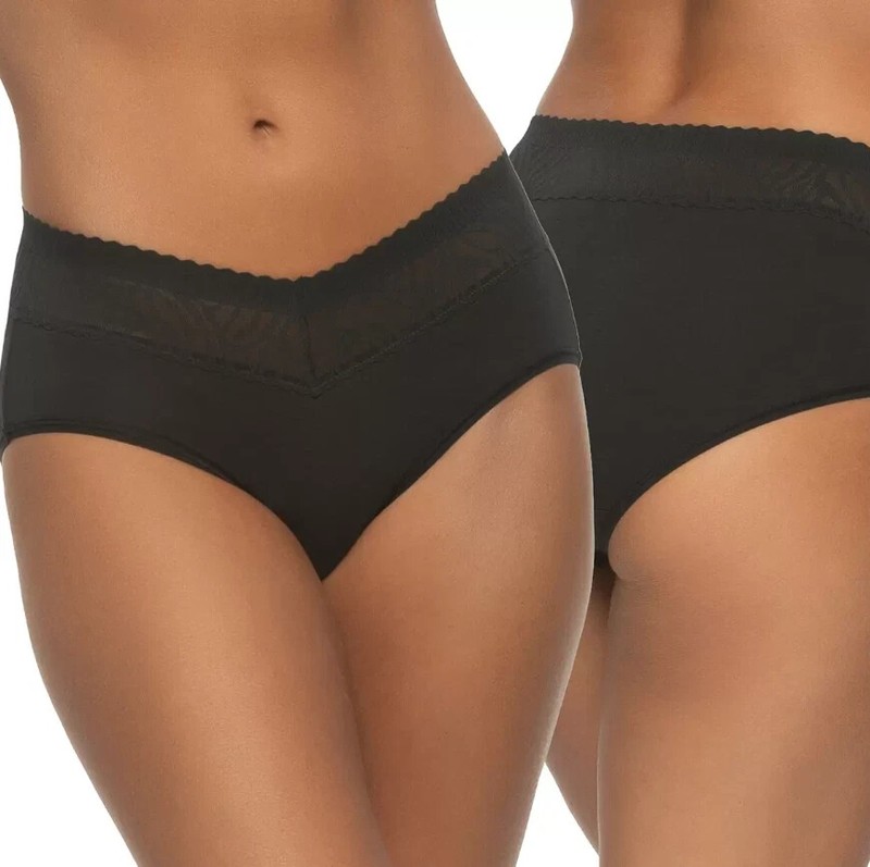 NEW Felina Women's Stay In Place Hipster Panties 5 Pack Size LARGE