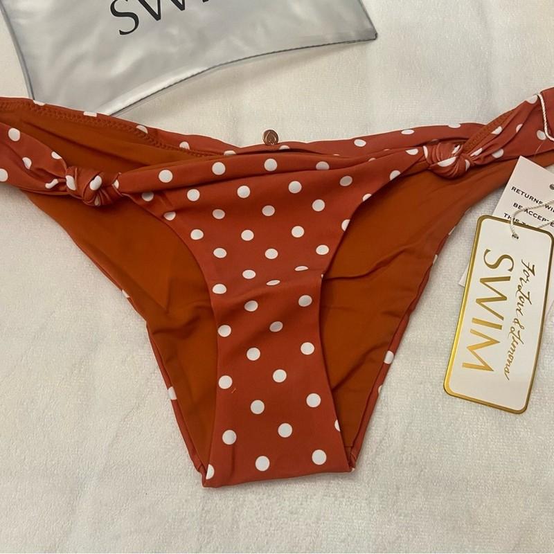 New For Love And Lemons Mariposa Polka Dot Bikini Bottom 2633