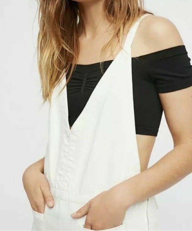 New Free People Great Reflection Denim One Piece Size 2 Msrp: $128