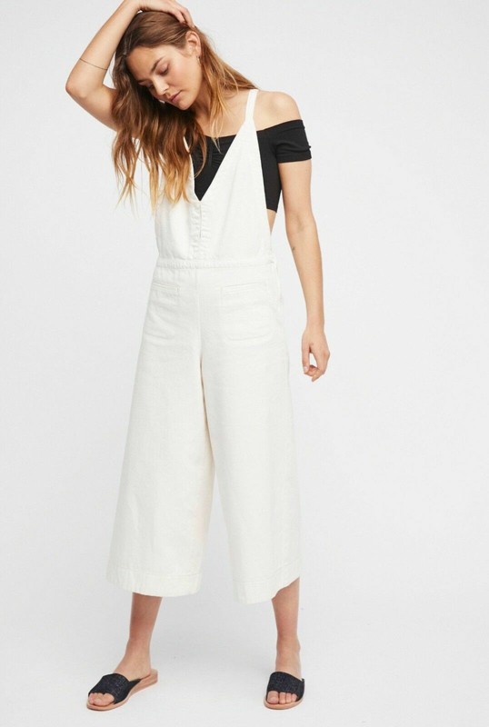 New Free People Great Reflection Denim One Piece size 2 Msrp: $128