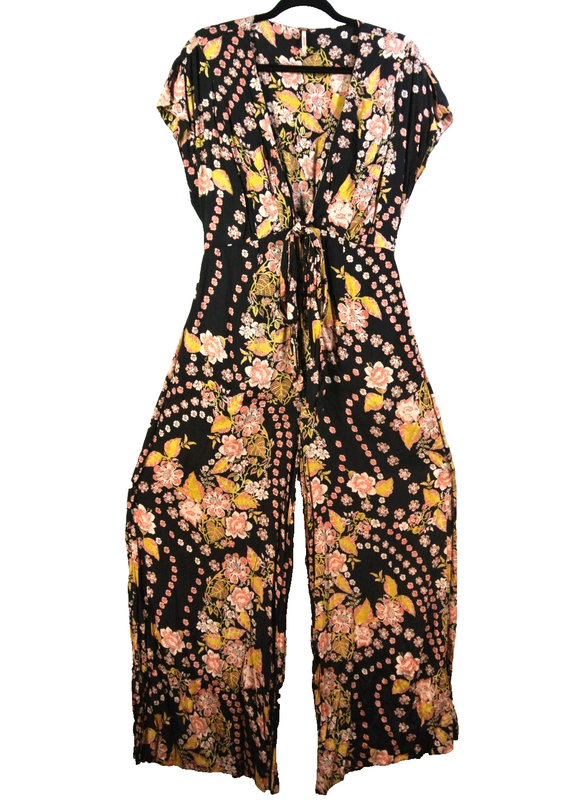 NEW FREE PEOPLE In The Mood For Love Jumpsuit- Multicolor Size M #LD097