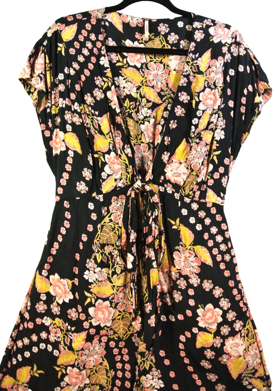 NEW FREE PEOPLE In The Mood For Love Jumpsuit- Multicolor Size M #LD097