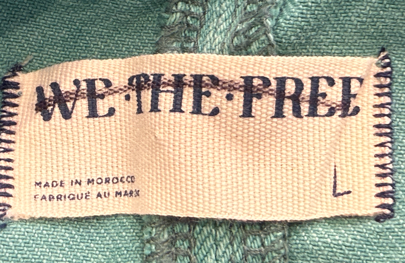 NEW FREE PEOPLE WE THE FREE TURQUOISE HIGH ROLLER ONE PIECE JUMPSUIT SZ L
