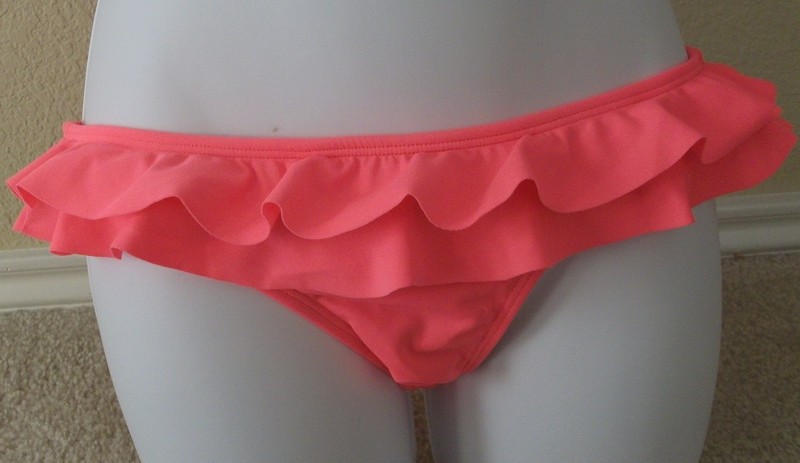New Genuine ROXY Solid Or Dot Swimsuit Ruffle Bikini Bottom Junior S M L