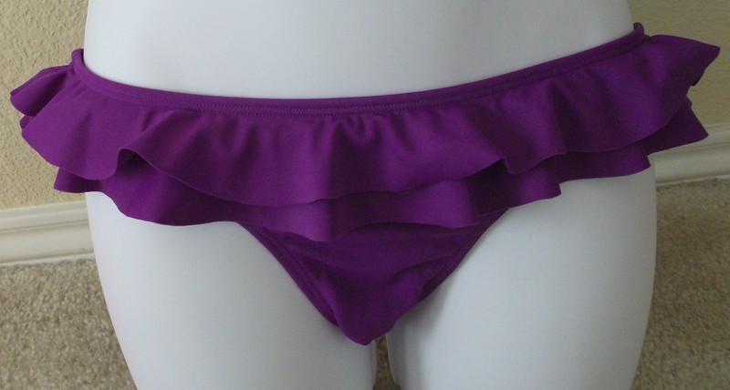 New Genuine ROXY Solid Or Dot Swimsuit Ruffle Bikini Bottom Junior S M L