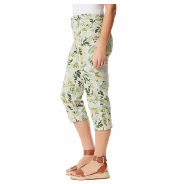NEW Gloria Vanderbilt Women's Amanda Capri Stonewood Floral Size 12