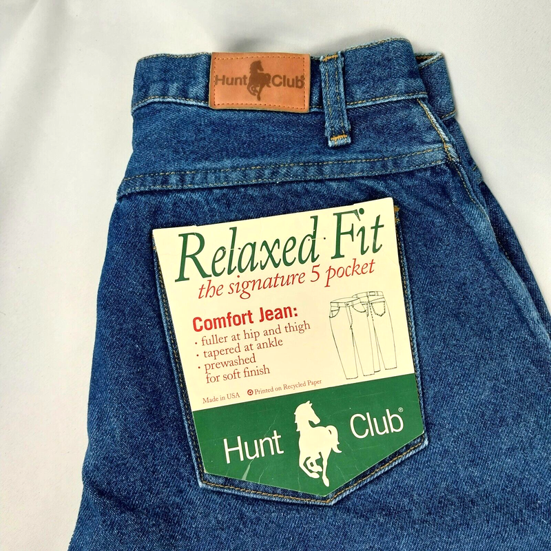 New Hunt Club Womens Relaxed Fit Signature 5 Pocket Denim Jeans Blue Size 14