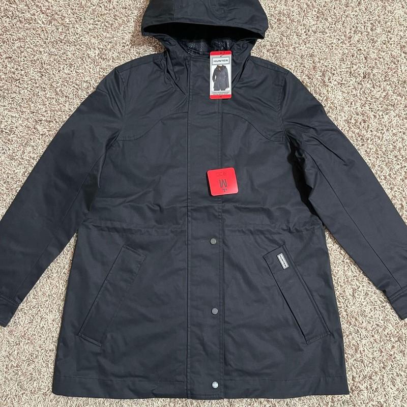 NEW HUNTER Women’s Water Resistant Windbreaker Hooded Jacket Black Size M/L