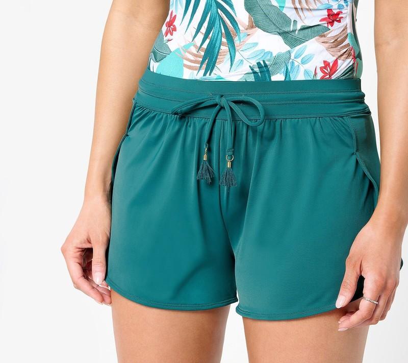 New Jantzen Cover-Up Swim Over-Short Dashing Green Size Regular 16 A596111