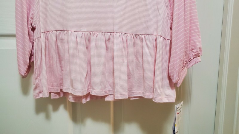 New Jolt Shirt Women's Juniors Pink Stripe NWT $34 Size Medium