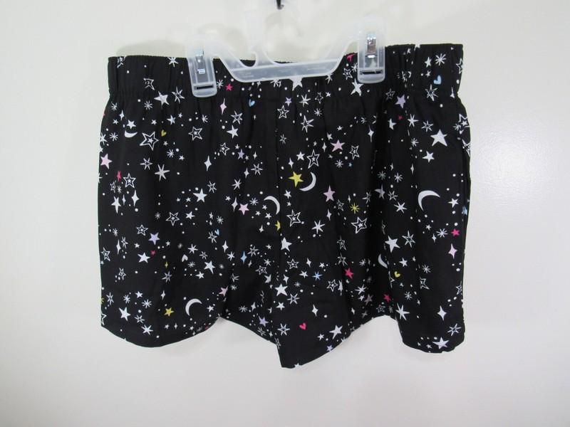 New Joyspun Sleep Short Size S 4 6 Black Stars Elastic Waist Pockets