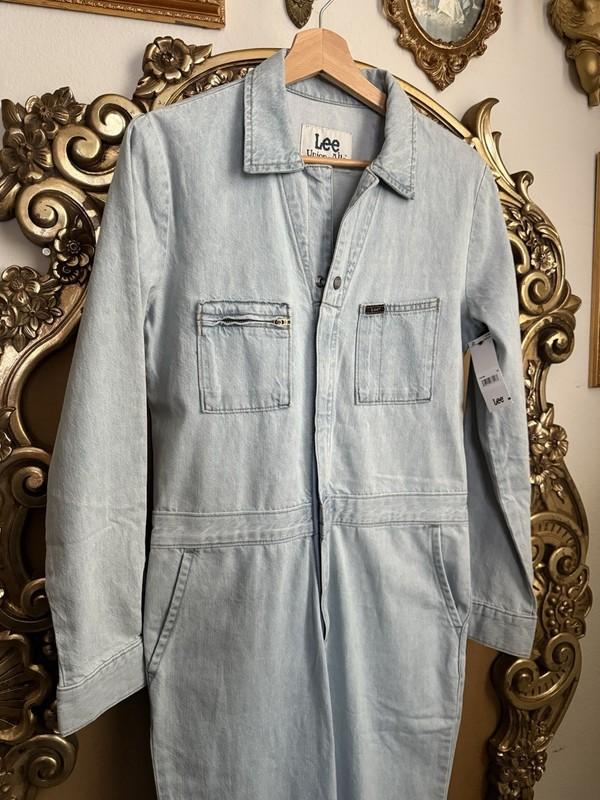 New Lee Union All Light Denim Coveralls Boiler XS
