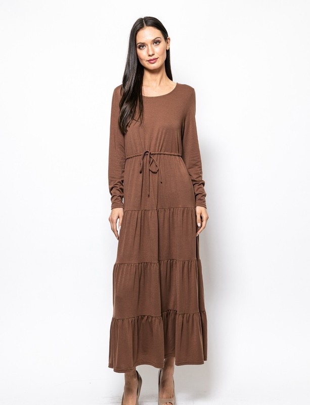 NEW Long Sleeve Knit Maxi Dress