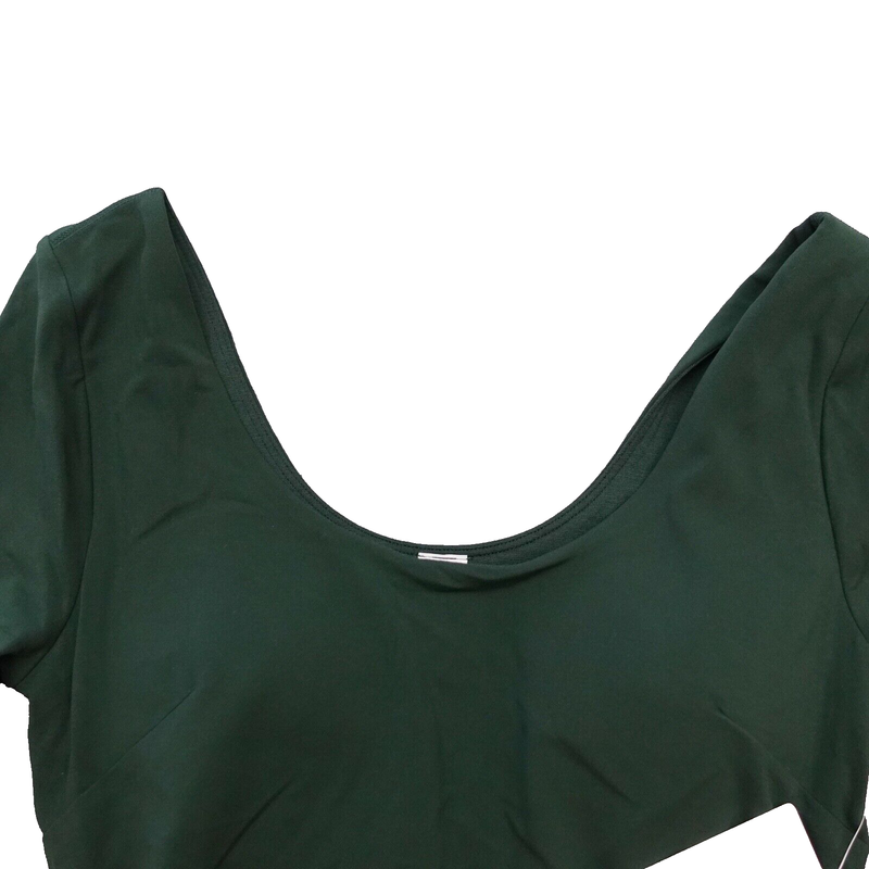 New Lululemon Size 4 Align Short Sleeve Dress 3" Liner Nulu LGYG Legacy Green