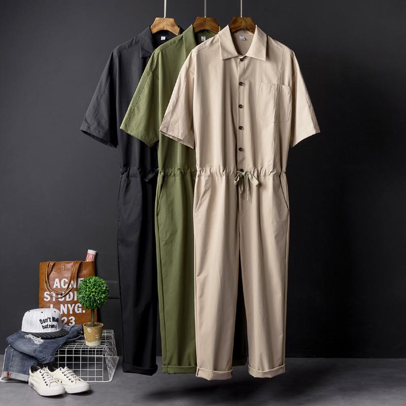 New Men Women Casual Jumpsuits Overalls Cargo Pants Rompers Loose Trousers Tops