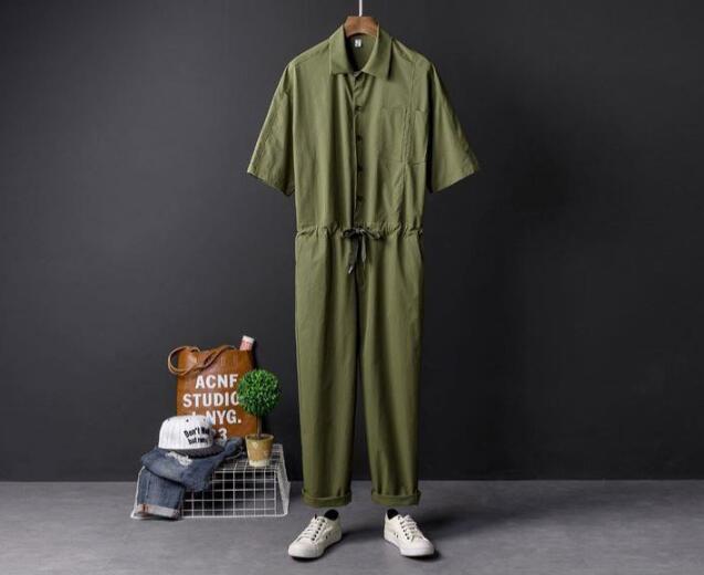New Men Women Casual Jumpsuits Overalls Cargo Pants Rompers Loose Trousers Tops