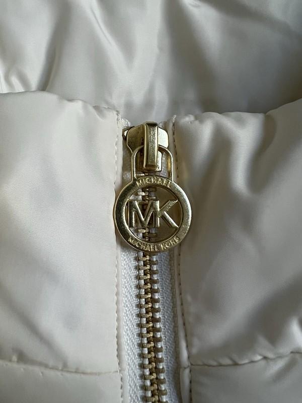 NEW Michael Kors XLarge Ivory White Puffer Quilted Vest Jacket Womens MSRP $125