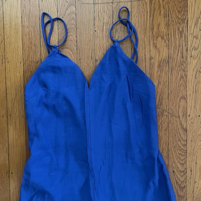 NEW MNG Mango Blue Jumpsuit S Small NWT