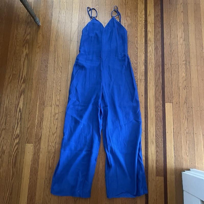NEW MNG Mango Blue Jumpsuit S Small NWT