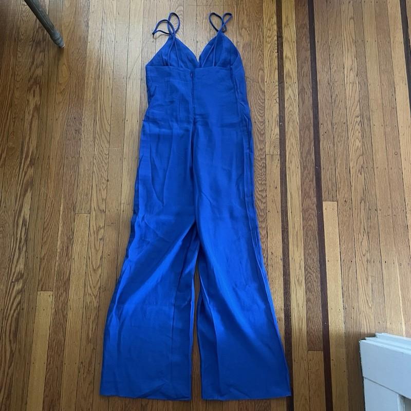 NEW MNG mango blue jumpsuit S small NWT