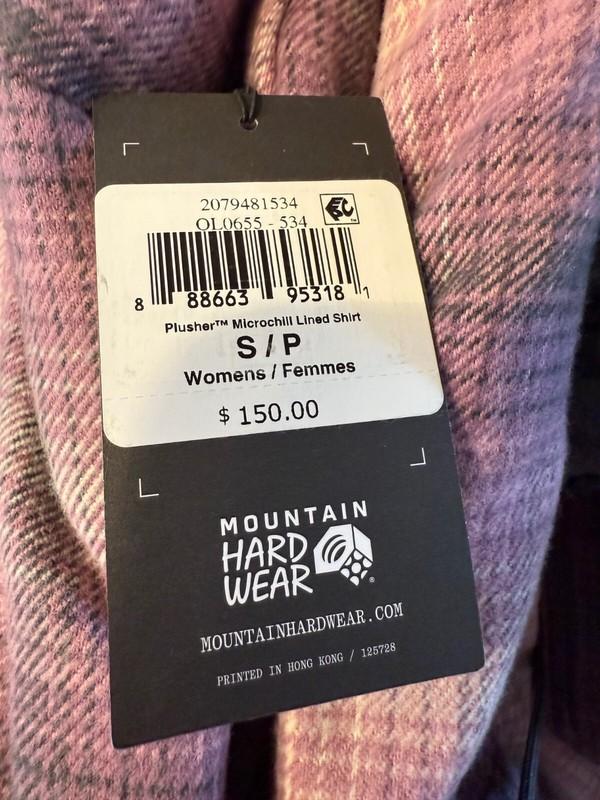 NEW Mountain Hardwear - Women's Plusher Microchill Lined Shirt Shacket Size SM