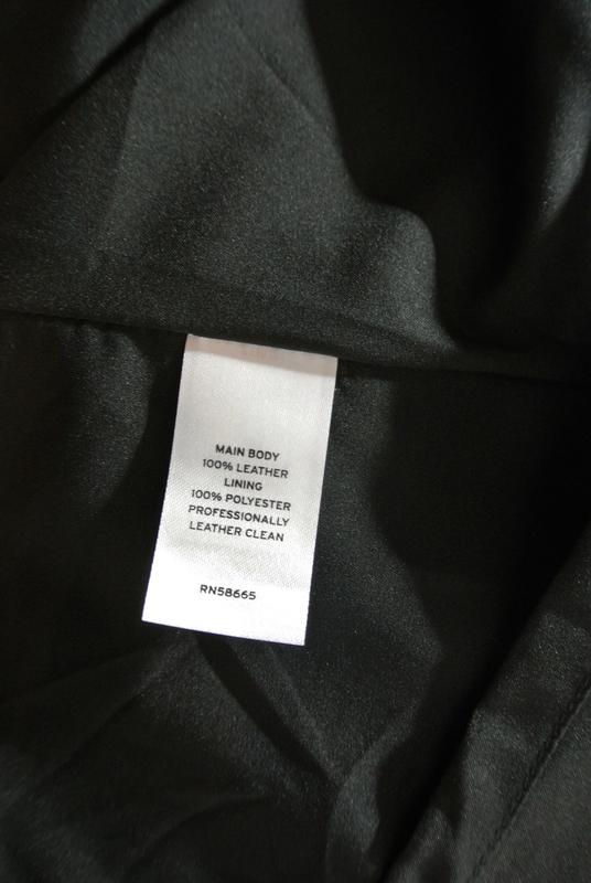 NEW Nordstrom Pleated Leather Skirt In Black Size XL