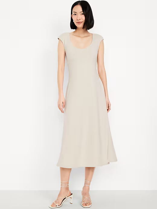 New Old Navy Dress Women Fit And Flare Midi Dress Wish Bone Many Sizes