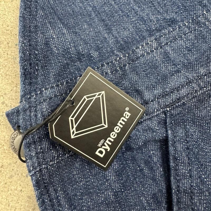 NEW Patagonia Overalls Women's Small Blue Denim Dyneema Work Wear