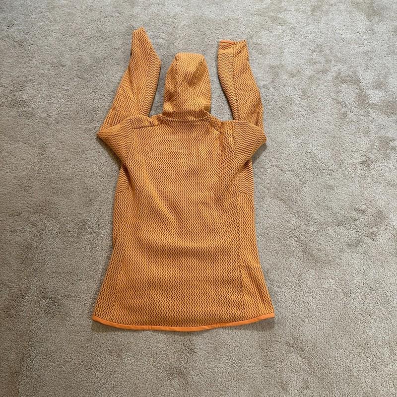 New Patagonia R1 Air Full-Zip Hoody Fleece Jacket Womens Medium Vivid Apricot