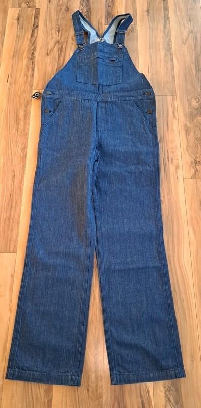 New Patagonia Women's Overalls Blue Denim Size M Made W/Dyneema Tags USA